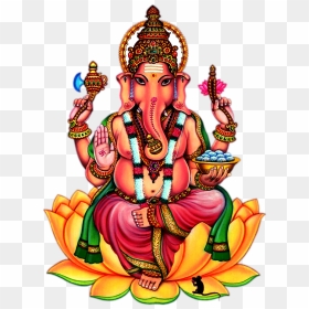 Transparent Background Ganesh Clipart Png, Png Download - lord lakshmi png