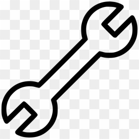 Wrench Spanner Options Preferences Tool - White Wrench Icon Png, Transparent Png - spanner png
