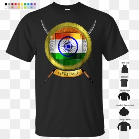T-shirt, HD Png Download - indian flag design png