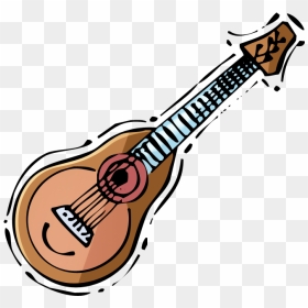 Sitar Tiple Art Bass Ukulele Guitar Acoustic Clipart - Acoustic Guitar, HD Png Download - sitar png