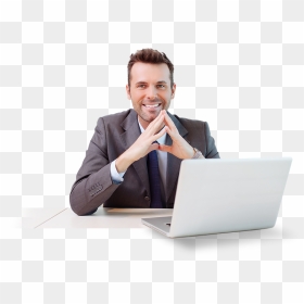 Please Complete This Form To Get Started - Man On Computer Png, Transparent Png - business png images