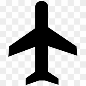 Flying Aeroplane Top View - Plane Icon Png Top View, Transparent Png - flying aeroplane png