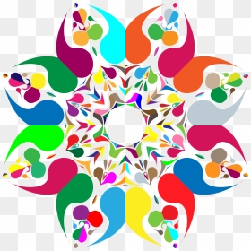 This Free Icons Png Design Of Colorful Floral Spatter - Colorful Design Floral Png, Transparent Png - colorful floral design png