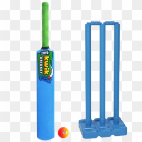Kwik Cricket Set Bat, Ball And Stumps"   Title="kwik - Kwik Cricket Stumps, HD Png Download - cricket bat and ball png