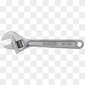 Adjustable Spanner Transparent Images - Stanley 4 Adjustable Spanner, HD Png Download - spanner png