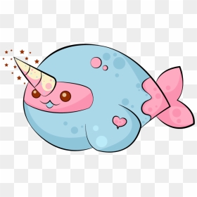 Cute Narwhal Png , Png Download - Kawaii Narwhal Png, Transparent Png - narwhal png
