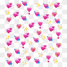 Heart Emoji Background - Heart Emoji Background Png, Transparent Png - pink heart emoji png