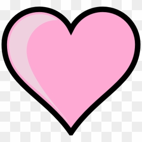 Pink Heart Transparent Background - Valentines Day Heart Drawings, HD Png Download - pink heart emoji png
