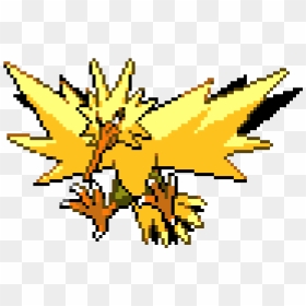 Pixel Art Pokemon Zapdos, HD Png Download - zapdos png