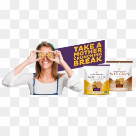 Find Us In The Deli And With The Better For You Snacks - Girl, HD Png Download - crackers images png