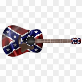 Confederate Flag Guitar Wrap Skin, HD Png Download - confederate flag png