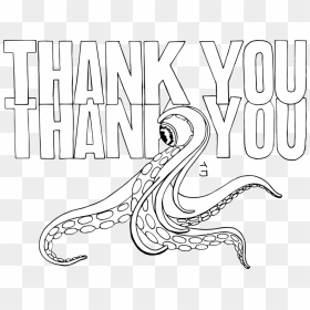 Thankyou - Line Art, HD Png Download - thankyou png