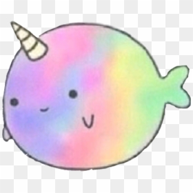 Fat Cartoon Narwhal , Png Download - Cute Narwhal Stickers, Transparent Png - narwhal png
