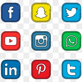 High Resolution Social Media Icons Large, HD Png Download - social media logo png