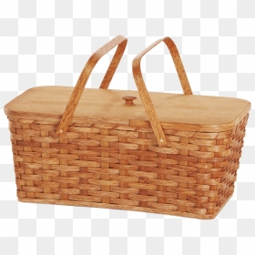 Picnic Basket With Two Handles Transparent Png - Picnic Basket No Background, Png Download - picnic png