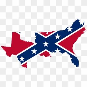 Confederate Flag Over Southern States, HD Png Download - confederate flag png