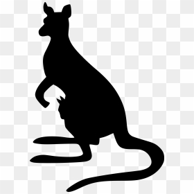 Kangaroo 3 Clip Arts - Black Kangaroo Clip Art, HD Png Download - kangaroo png