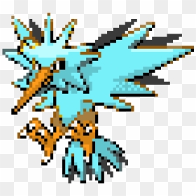 Pixel Art Pokemon Zapdos, HD Png Download - zapdos png