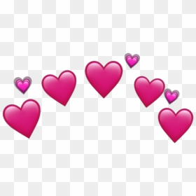 #hearts #pink #heart #emoji #crown - O Melhor Do Repertório, HD Png Download - pink heart emoji png