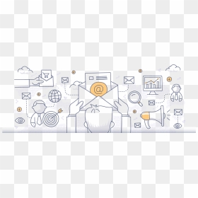 Email Marketing Doodle, HD Png Download - email marketing png