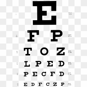 Eye Chart Vector - Eye Chart, HD Png Download - chart png