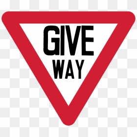 Giveway Sing - Printable Give Way Sign, HD Png Download - sing png