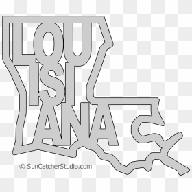 Louisiana Map Shape Text, Outline Scalable Vector Graphic - Louisiana Png, Transparent Png - louisiana png
