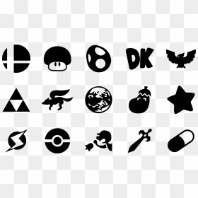 Fight Clipart Brawl - Super Smash Bros Ultimate Symbols, HD Png Download - smash bros logo png