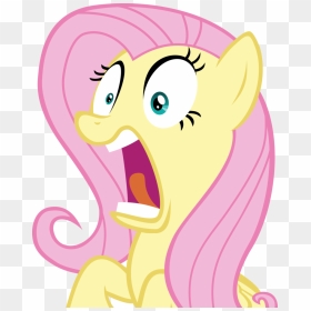 Fluttershy Shocked By Spyro - Fluttershy Shocked Png, Transparent Png - shocked png