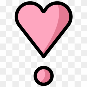 Heart Exclamation Emoji, HD Png Download - pink heart emoji png