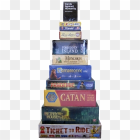 Modern Board Games & Card Games - Stack Of Board Games, HD Png Download - board games png