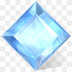 Blue Crystal Diamond Shape, HD Png Download - jewel png