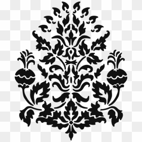 Stencil Damask Paper Paisley Pattern, HD Png Download - paisley png