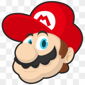 Mario Head - Cartoon, HD Png Download - mario head png