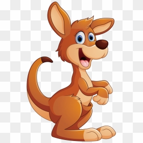 Drawing Kangaroo Animated - Transparent Background Kangaroo Cartoon Png, Png Download - kangaroo png