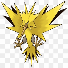 Zapdos Legendary Bird Pokemon, HD Png Download - zapdos png