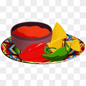 Salsa, Chips, Tomatoes, Red Chili - Chips And Salsa Clip Art, HD Png Download - salsa png