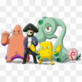 More Like Justice Leak By Patox , Png Download - Spongebob Characters As Pokemon, Transparent Png - spongebob characters png