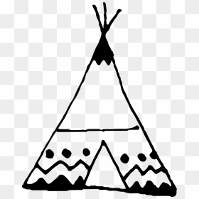 Freeuse Stock Black And White Teepee Clipart - Teepee Drawing, HD Png Download - teepee png