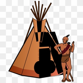 Tent Teepee Home - Teepee Native American Clipart, HD Png Download - teepee png