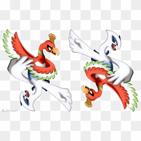 Graphic Royalty Free Library Articuno Drawing Ho Oh - Lugia And Ho Oh Deviantart, HD Png Download - articuno png