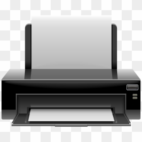 Black Printer Png Clip Art, Transparent Png - printer png