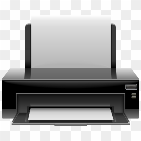 Black Printer Png Clip Art, Transparent Png - printer png