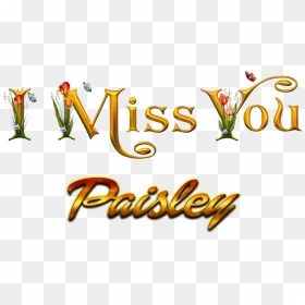 Paisley Miss You Name Png - Portable Network Graphics, Transparent Png - paisley png