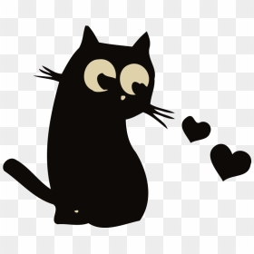 Cat With Heart Eyes Vector Image - Cat, HD Png Download - heart eyes png