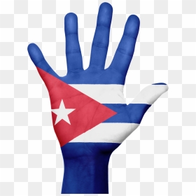 Cuban Flag Hand, HD Png Download - cuban flag png