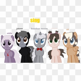 Sing Mlp Characters By Mixelfangirl100 - Mlp Sing, HD Png Download - sing png