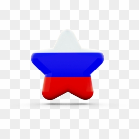 Russian Flag In The Form Of A Star - Российский Флаг На Звезде, HD Png Download - russian flag png