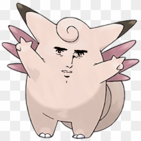 Pokémon Go Pikachu Face White Facial Expression Nose - Pokemon Clefable, HD Png Download - yaranaika png