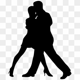 Clipart Dancing Couple Silhouette, HD Png Download - salsa png